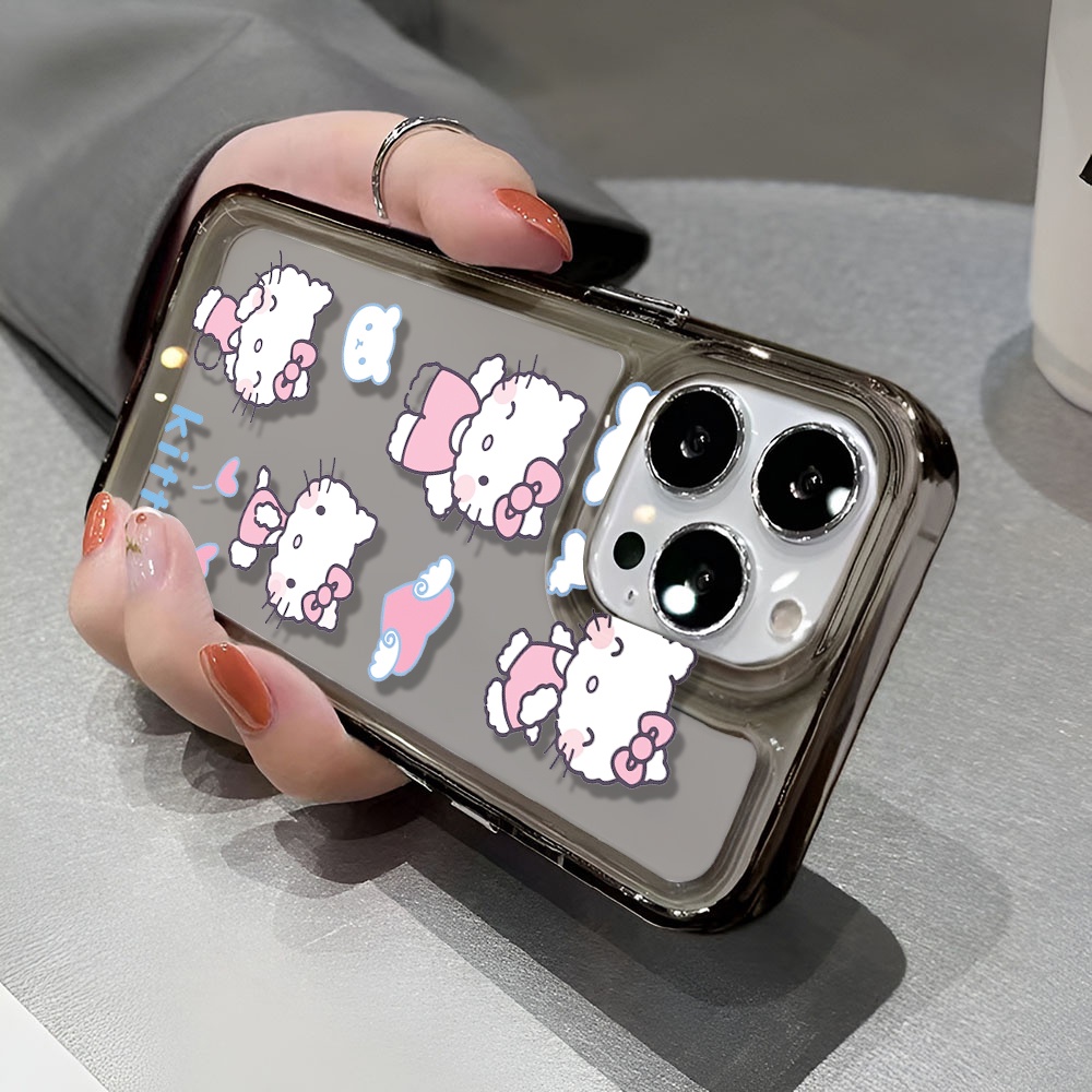 Ốp Điện Thoại Trong Suốt Chống Sốc In Hình Hello Kitty Cho iphone 14 pro max 11 13 12 7 8 Plus X XR XSMax