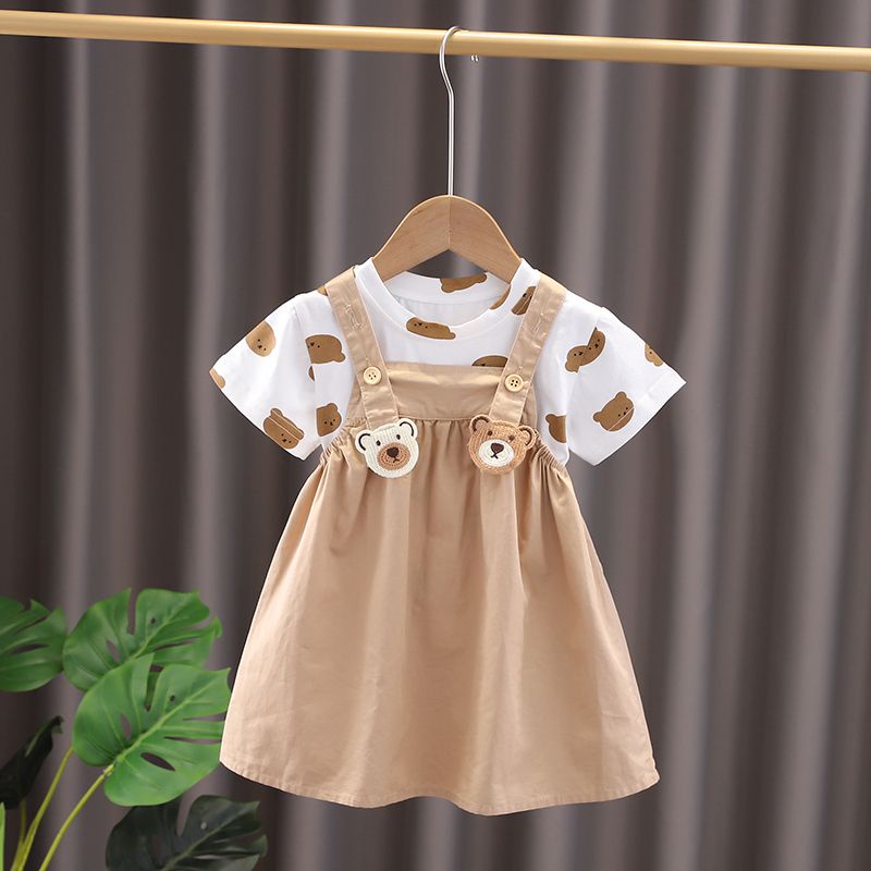 ✨Hàng Có Sẵn!✨ Bộ Đồ Hai Mảnh Phong Cách Hàn Quốc Thời Trang Mùa Hè Hàng Mới 2023 Dành Cho Bé Trai Gái