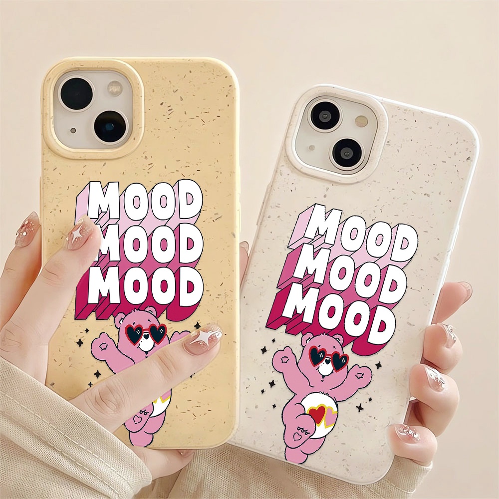 Ốp Điện Thoại Chống Sốc In Hình Gấu Hoạt Hình Màu Trắng Cho iphone 14 pro max 11 13 12 7 8 Plus X XR XSMax