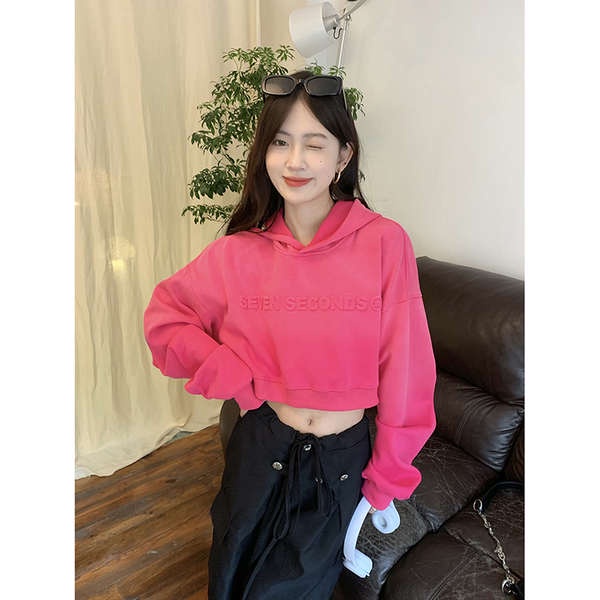 Áo Hoodie Dài Tay In Chữ Cá Tính Dành Cho Nữ