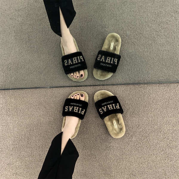 Dép Lông Đế Dày Thời Trang Thu Đông 2023 Cho Nữ