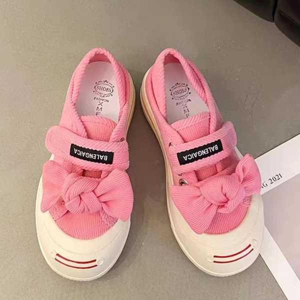 Hai mang giày nữ phong cách mới giày đơn thoáng khí giày thể thao denim giản dị