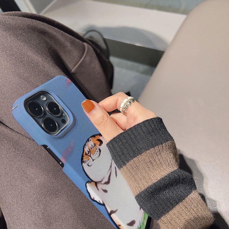 Ốp Điện Thoại Cứng In Hình Hổ Dễ Thương Cho iphone 14promax 11 13 12 7Plus 8 X XS Max