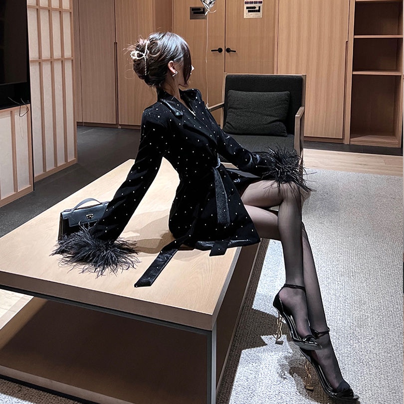 Áo Khoác Blazer Nhung Thiết Kế Mới Thời Trang 2023 Dành Cho Nữ