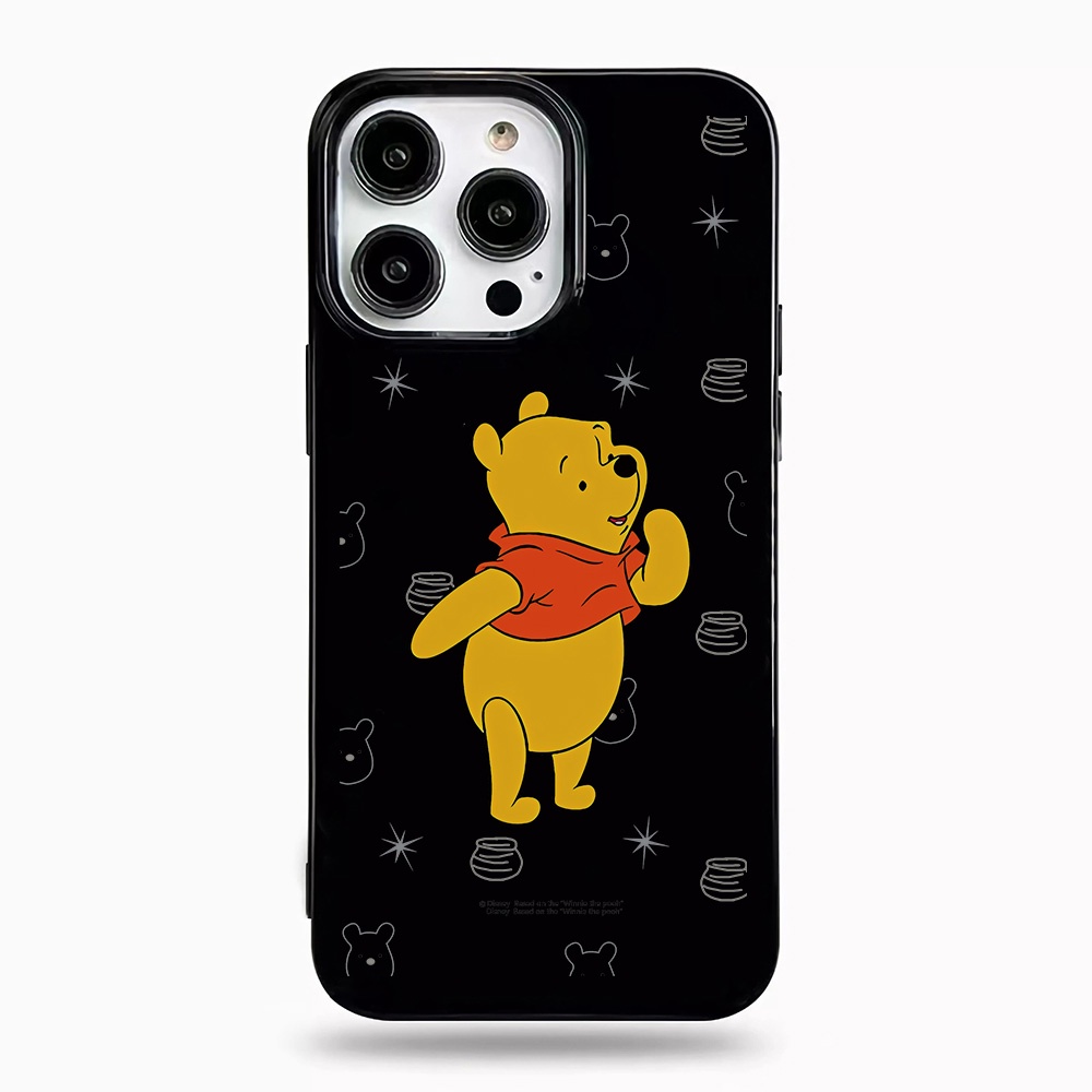 Ốp Điện Thoại Silicone TPU Mềm Bóng In Hình Gấu winnie Cho iphone 14promax 11 13 12 7Plus 8 X XS Max