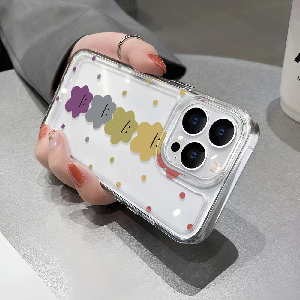 Ốp Điện Thoại Trong Suốt In Hình Gấu Nhiều Màu Cho iphone 14promax 13 12 11 7Plus 7 8 Plus X XR XSMax