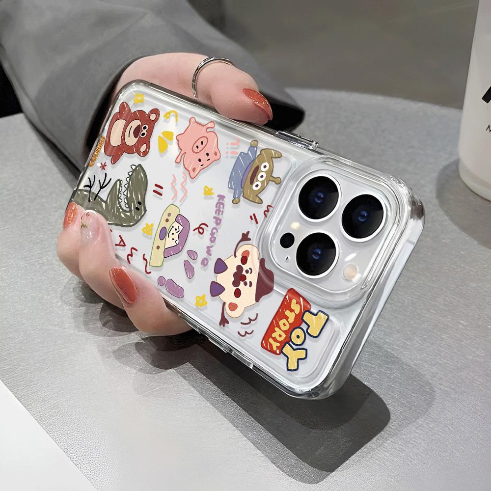 Ốp Điện Thoại Trong Suốt Chống Sốc In Hoạt Hình Toy Story Cho iphone 14 pro max 11 13 12 7Plus 7 8 X XR XSMax