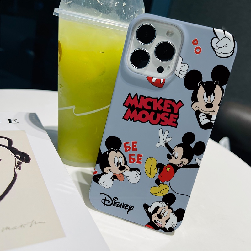 Ốp Điện Thoại Cứng In Hình Chuột Hoạt Hình Dễ Thương Cho iphone 14 pro Max 11 13 12 7Plus 8 X XS Max