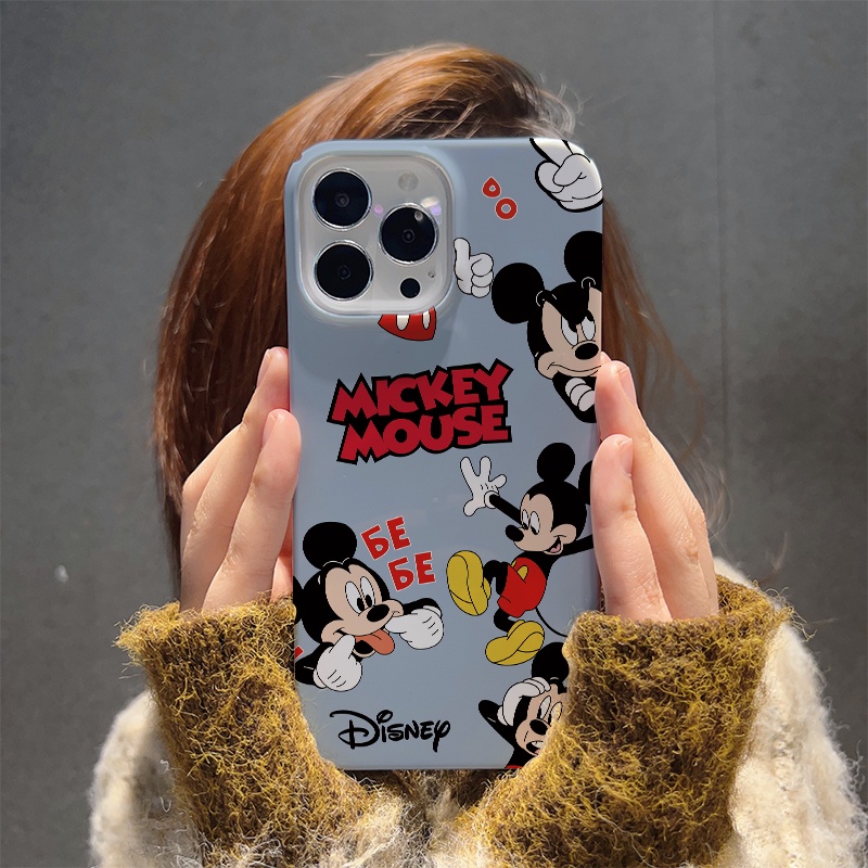 Ốp Điện Thoại Cứng In Hình Chuột Hoạt Hình Dễ Thương Cho iphone 14 pro Max 11 13 12 7Plus 8 X XS Max
