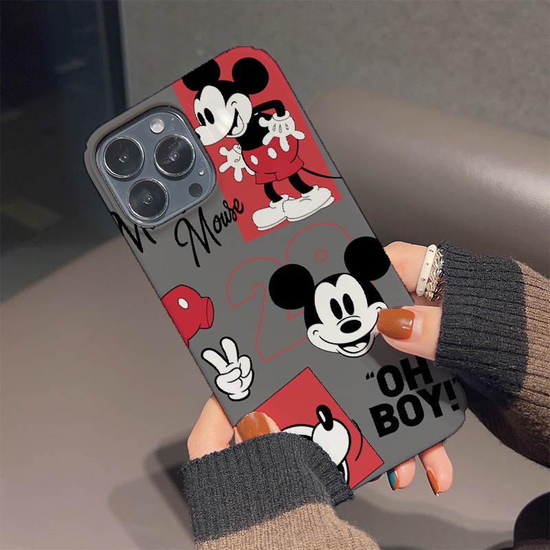 Ốp Điện Thoại Cứng Chống Sốc In Hình Chuột Hoạt Hình Dễ Thương Cho iphone 14 pro Max 11 13 12 7Plus 8 X XS Max