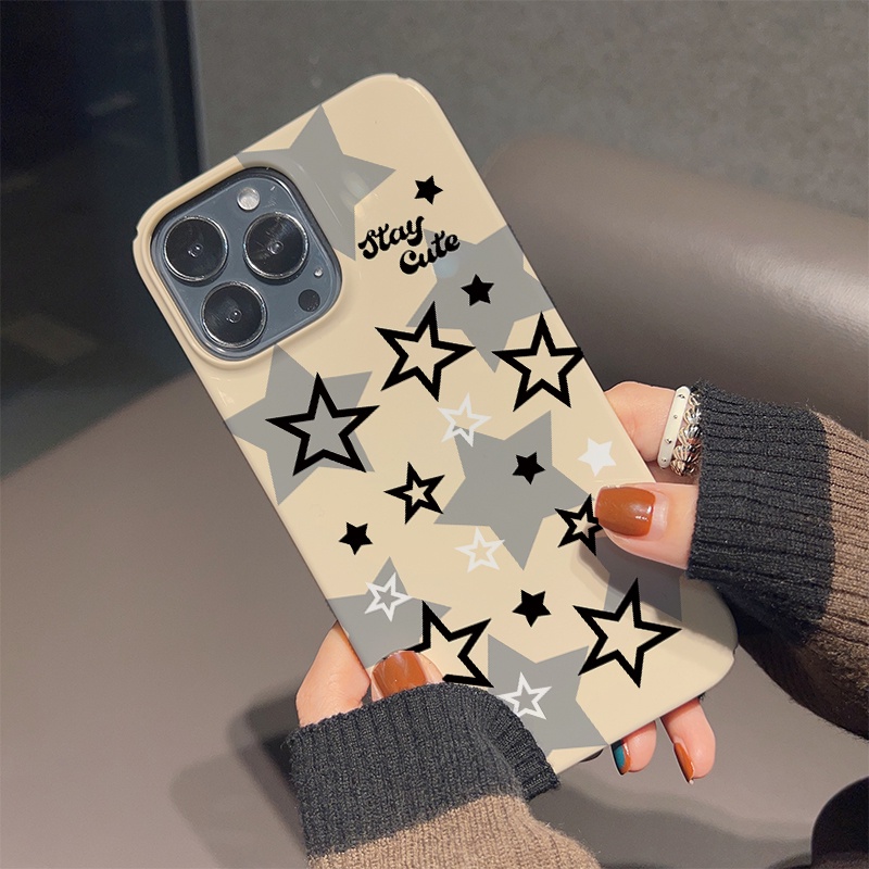 Ốp Điện Thoại Cứng Chống Sốc Họa Tiết Ngôi Sao Thời Trang Cho iphone 14 pro Max 11 13 12 7Plus 8 X XS Max
