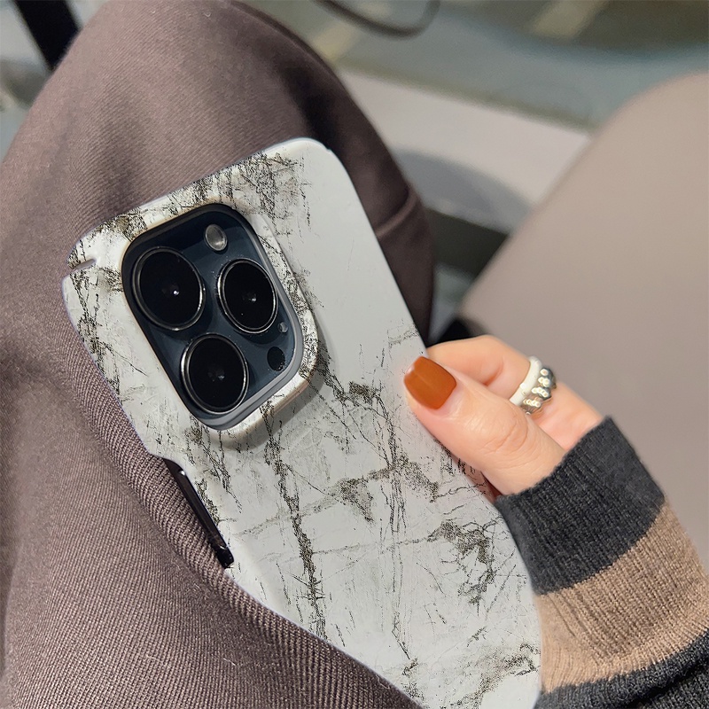 Ốp Điện Thoại Cứng Chống Sốc Họa Tiết Cẩm Thạch Cho iphone 14 pro Max 11 13 12 7Plus 8 X XS Max