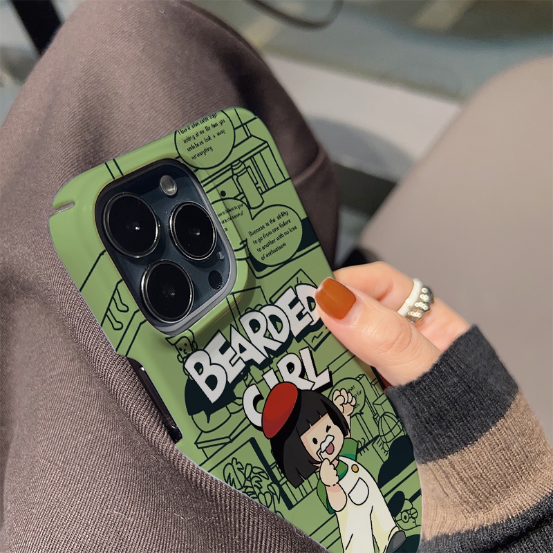 Ốp Điện Thoại Cứng Chống Sốc In Hình Cô Gái Dễ Thương Cho iphone 14 pro Max 11 13 12 7Plus 8 X XS Max