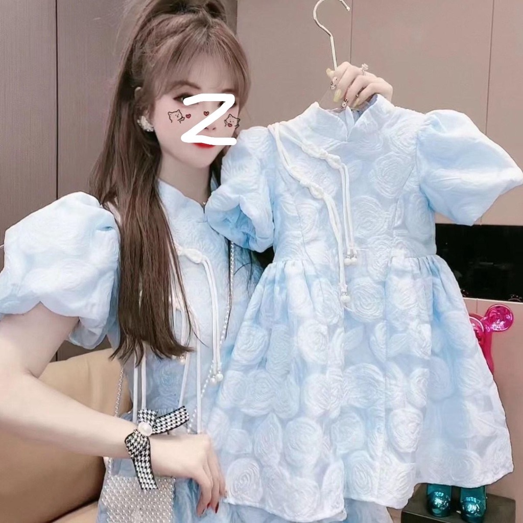 Đầm Sườn Xám Cách Tân Thời Trang Mùa Hè 2023 Cho Mẹ Và Bé