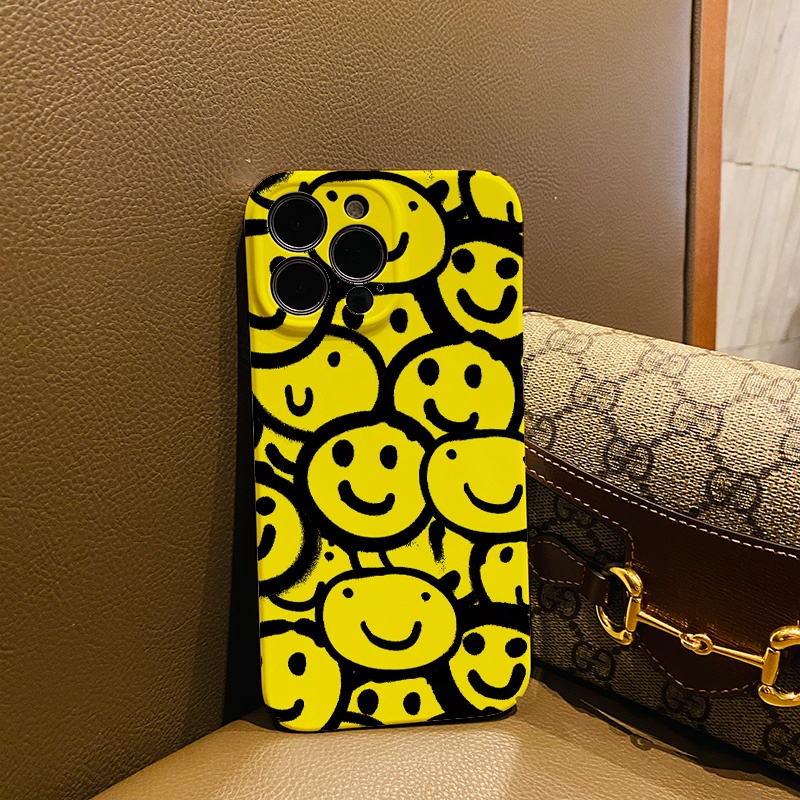 Ốp ĐiệN ThoạI ChốNg SốC HìNh MặT CườI Cho iphone 14 pro Max 11 13 12 7 Plus 8 X XS Max