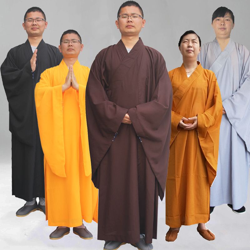 Trang Phục Phật Giáo Màu Xanh Lá Cho Nam Và Nữ Wome 0510