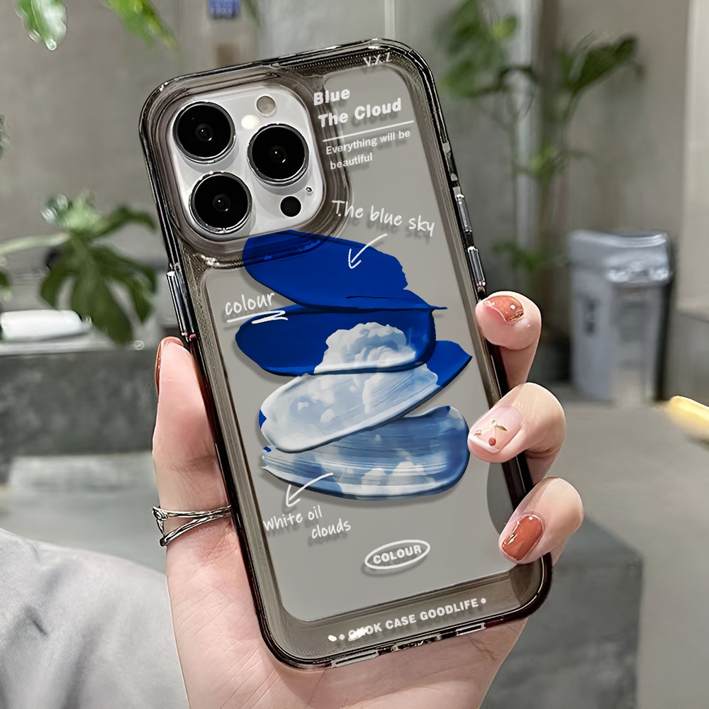 Ốp Điện Thoại Trong Suốt Chống Sốc Họa Tiết Không Gian Cho iphone 14 pro max 11 13 12 7 8 Plus X XR XSMax