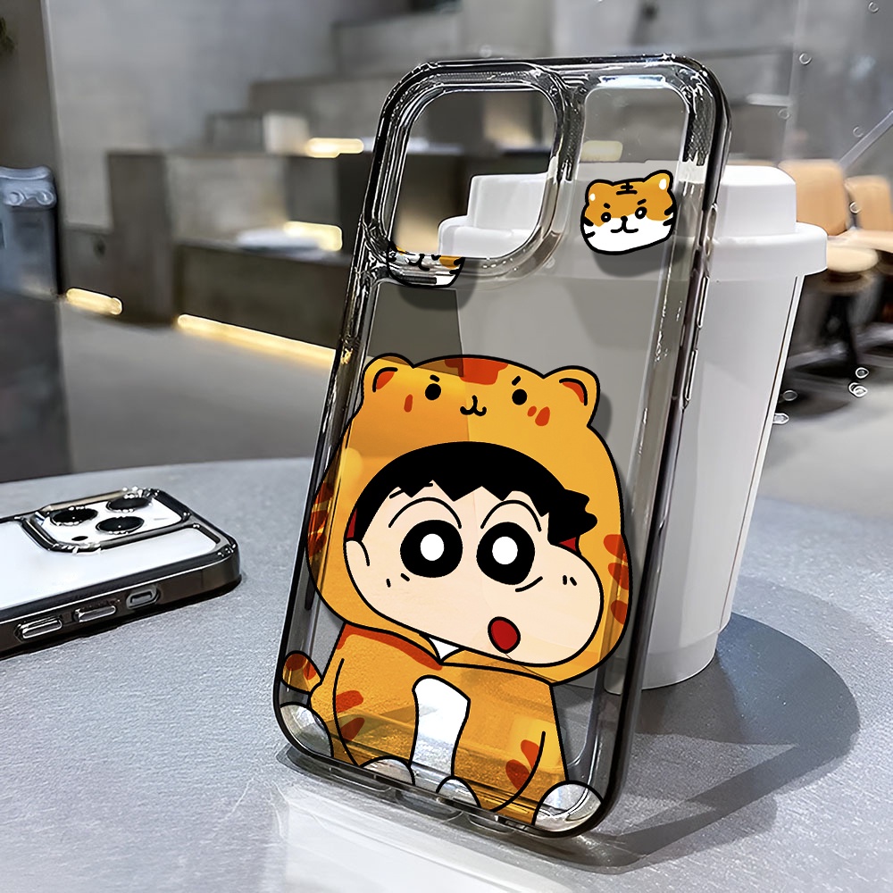 Ốp Điện Thoại Trong Suốt Hình Cậu Bé Bút Chì Cho iphone 14 pro max 11 13 12 7 8 Plus X XR XSMax