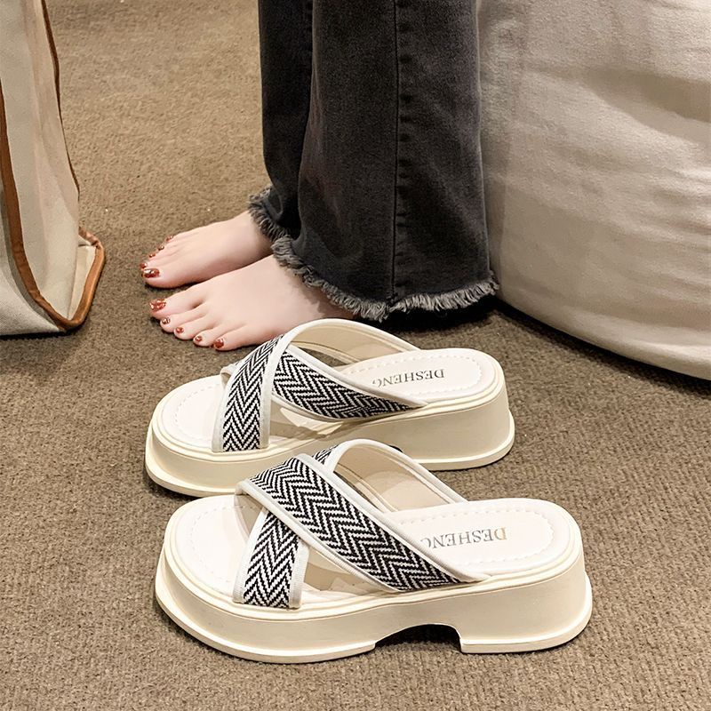 Giày Sandal Đế Dày Thời Trang Mùa Hè Cho Nữ