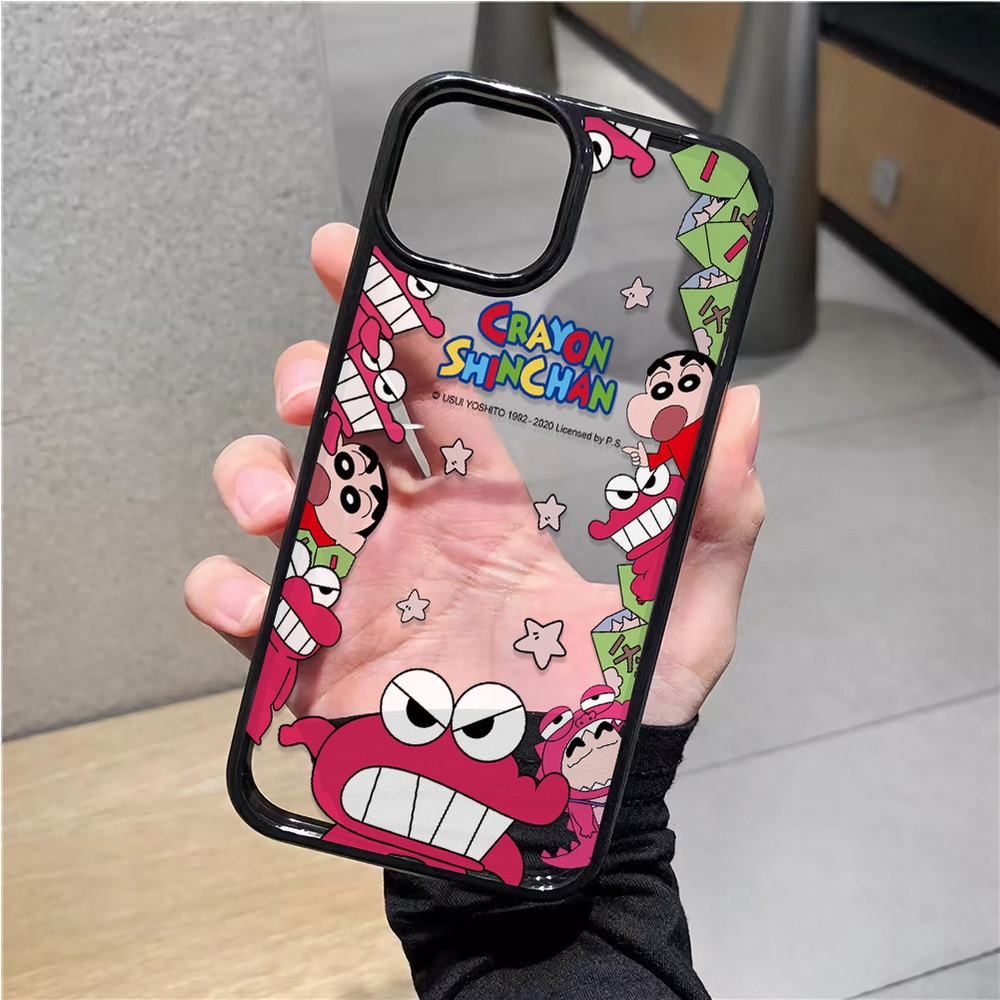 Ốp Điện Thoại Nhựa Acrylic Cứng Trong Suốt Hình Khủng Long Quái Vật Cho iphone 14 pro Max 11 13 12 7Plus 8 X XS Max