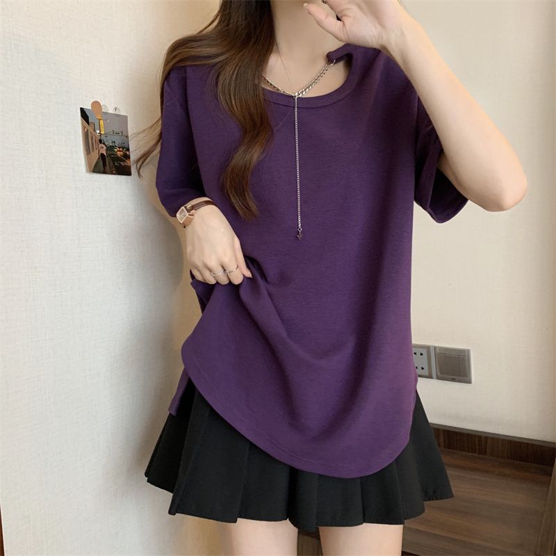 Áo Thun Ngắn Tay Dáng Rộng Mỏng Thời Trang Mùa Hè 2023 Mới Mẻ Dễ Phối Đồ Cho Nữ
