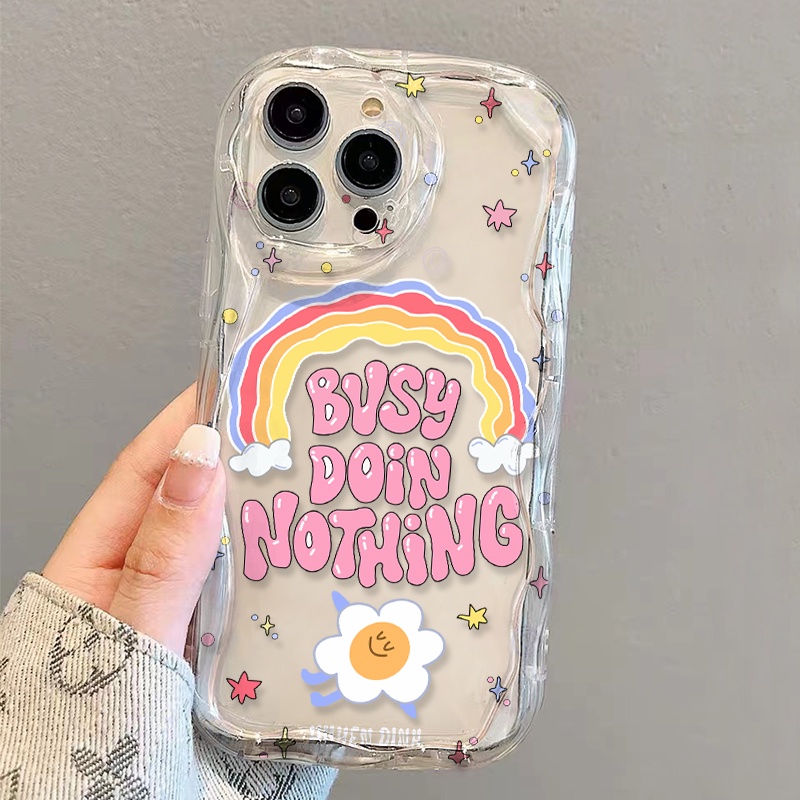 Ốp Điện Thoại Mềm Trong Suốt Họa Tiết Hoa Cầu Vồng Cho iphone 14 pro Max 11 13 12 7Plus 8 X XS Max