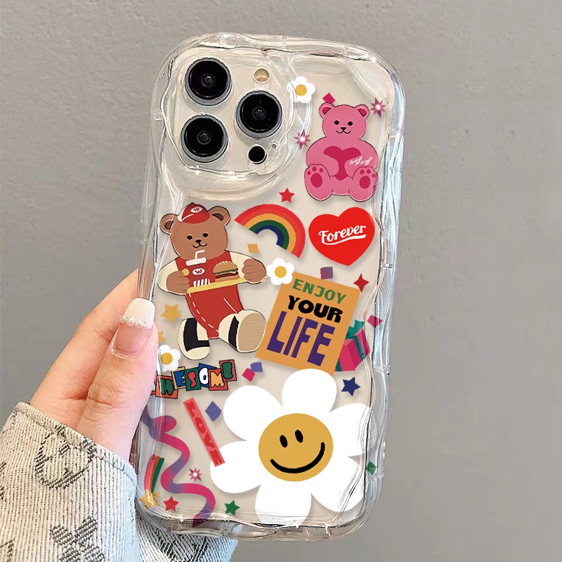 Ốp Điện Thoại Mềm Trong Suốt Họa Tiết Hoa Hướng Dương Cho iphone 14 pro Max 11 13 12 7Plus 8 X XS Max