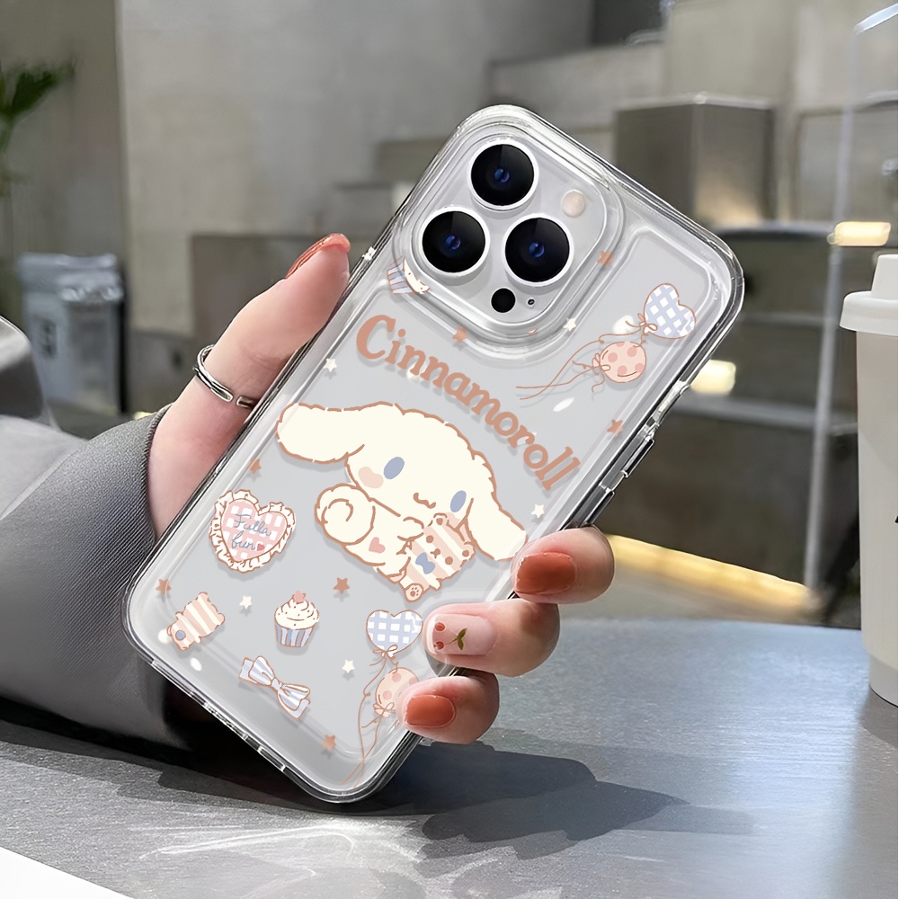 Ốp Điện Thoại Trong Suốt Hình Gấu Cinnamoroll Cho iphone 14 pro max 11 13 12 7 8 Plus X XR XSMax