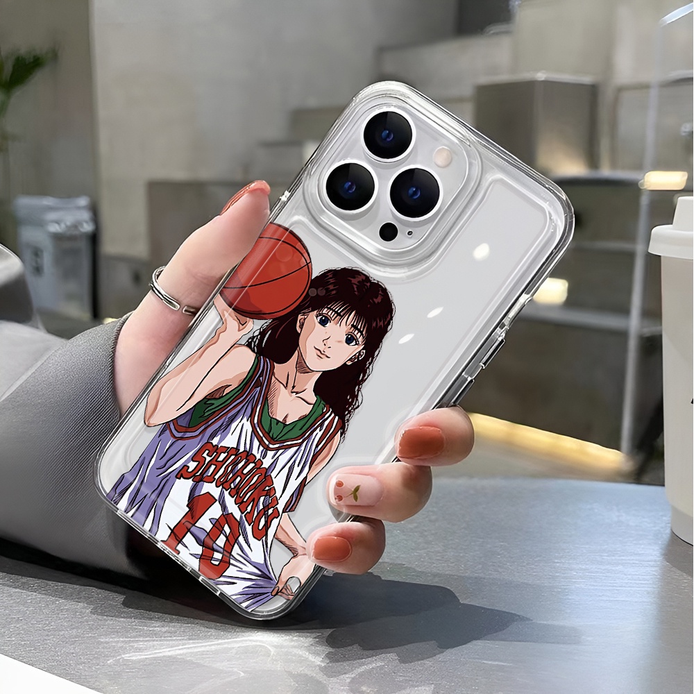 Ốp Điện Thoại Trong Suốt In Hình Cô Gái Hoạt Hình Cho iphone 14 pro max 11 13 12 7 8 Plus X XR XSMax