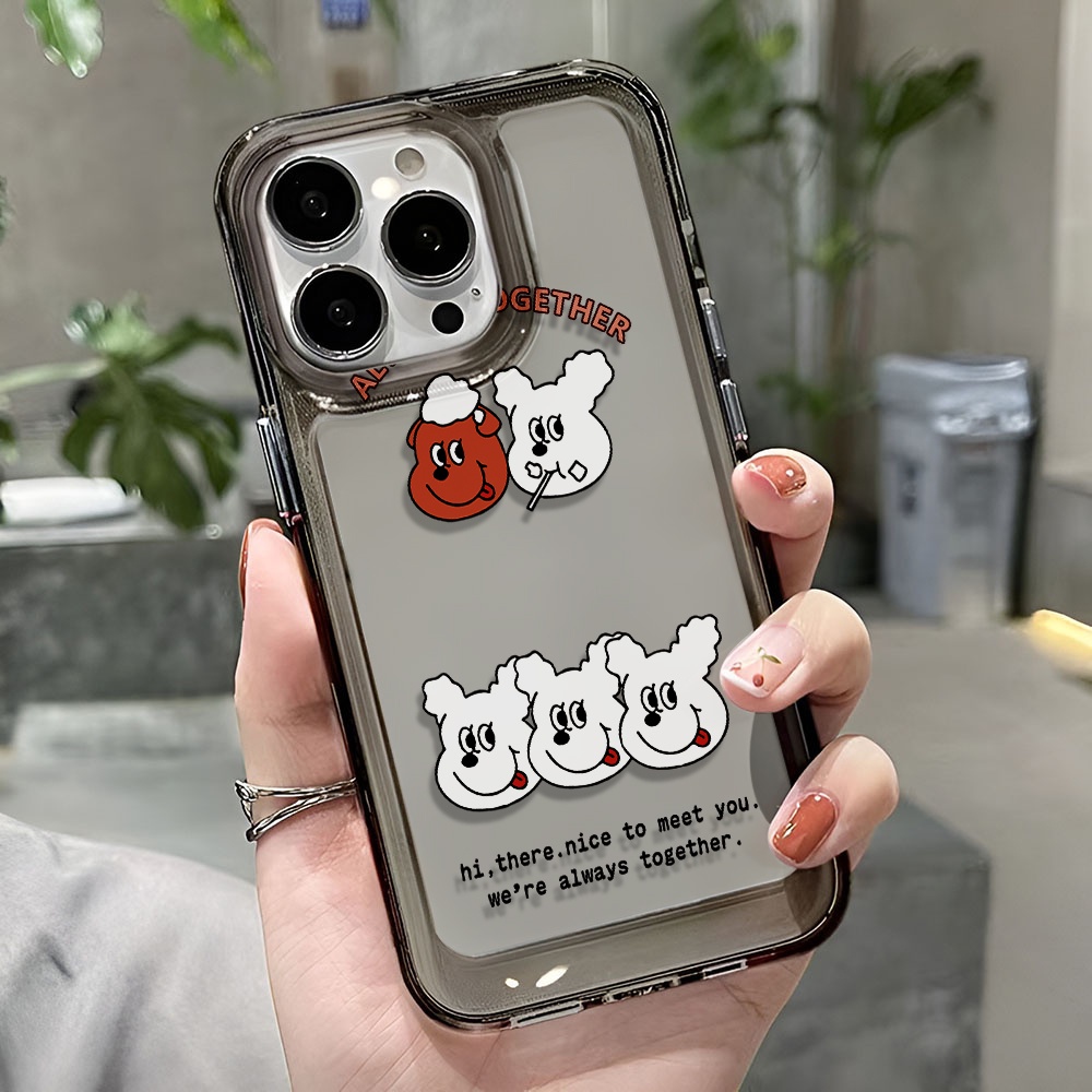 Ốp Điện Thoại Trong Suốt Hình Thỏ Dễ Thương Cho iphone 14 pro max 11 13 12 7 8 Plus X XR XSMax