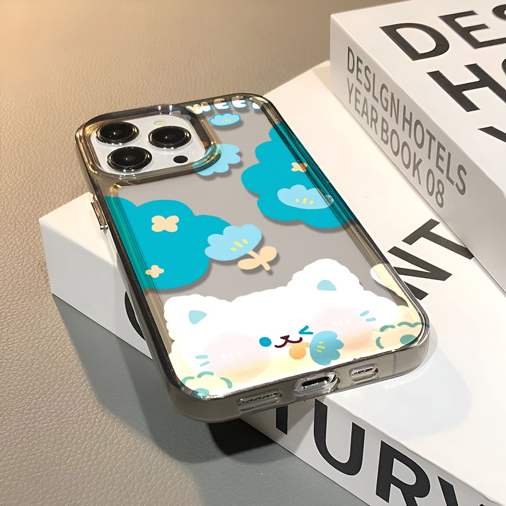 Ốp Điện Thoại Trong Suốt In Hình Gấu Đám Mây Cho iphone 14 pro max 11 13 12 7 8 Plus X XR XSMax