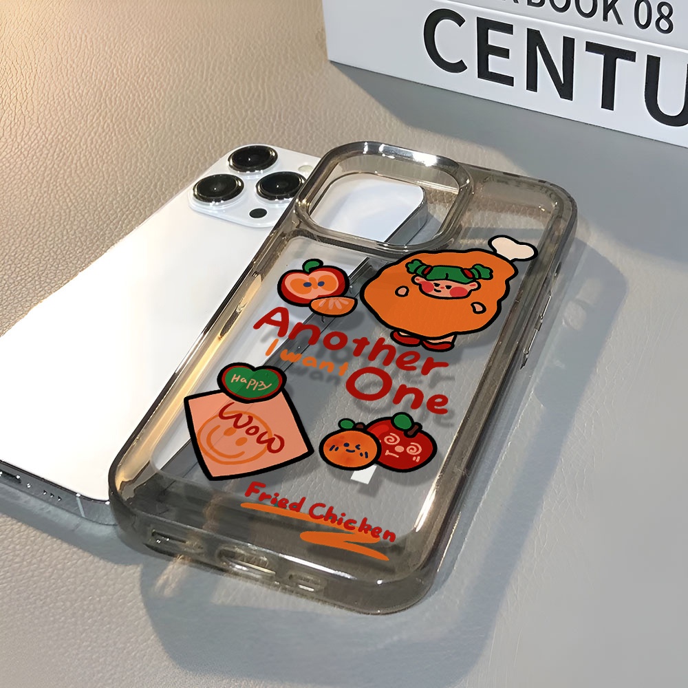 Ốp Điện Thoại Trong Suốt In Hình Quả Cam Cho iphone 14 pro max 11 13 12 7 8 Plus X XR XSMax