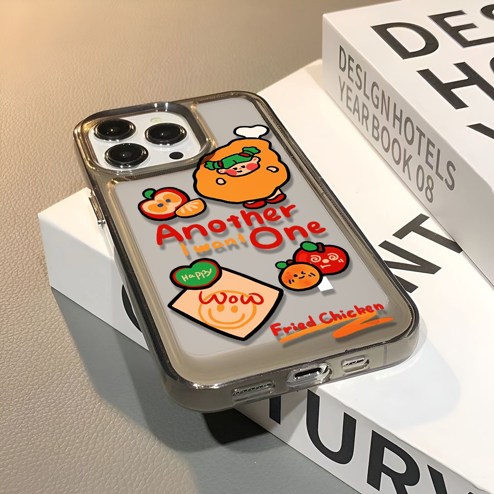 Ốp Điện Thoại Trong Suốt In Hình Quả Cam Cho iphone 14 pro max 11 13 12 7 8 Plus X XR XSMax