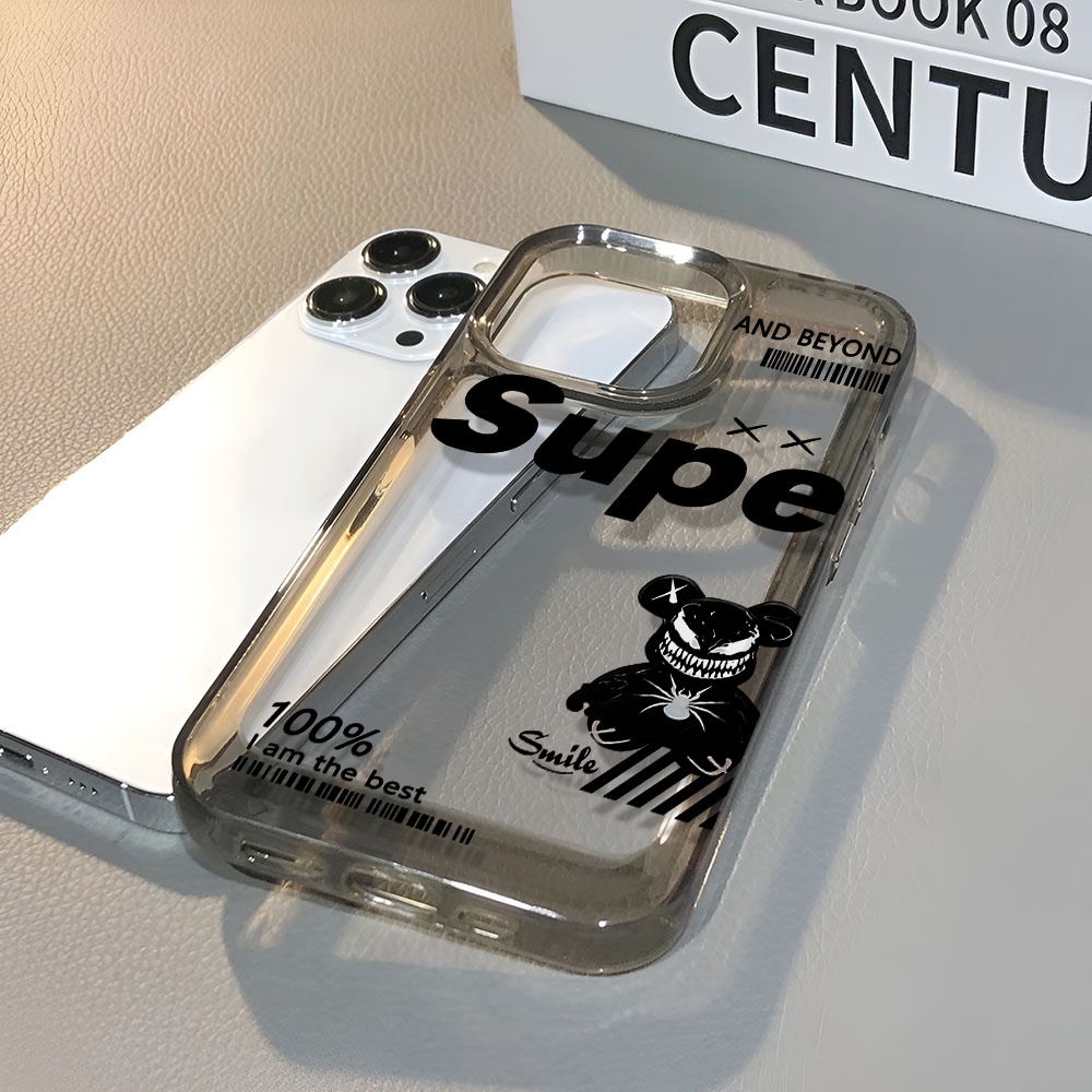 Ốp Điện Thoại Trong Suốt In Hình Gấu Cho iphone 14 pro max 11 13 12 7 8 Plus X XR XSMax