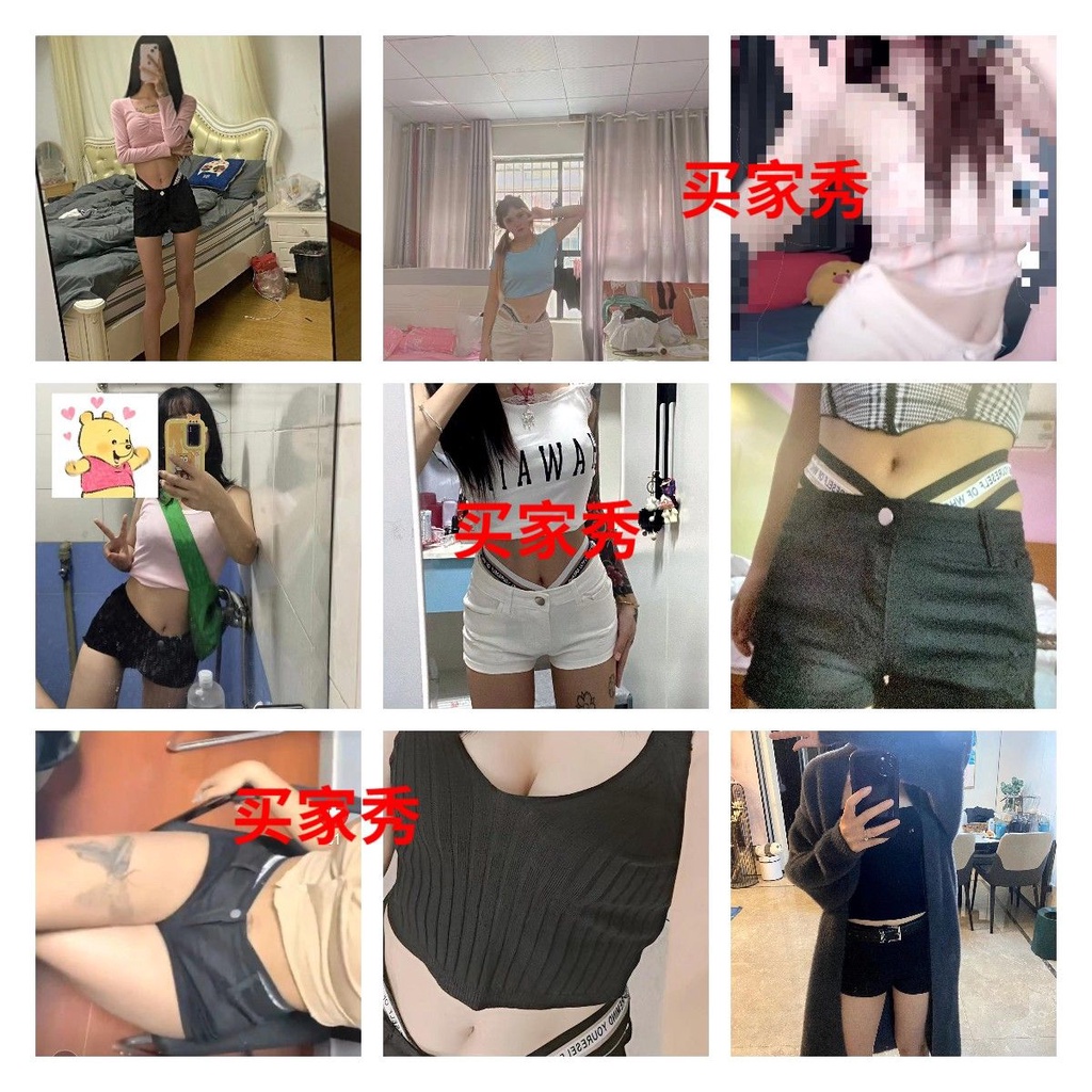 [Hàng Có Sẵn Giao Hàng Nhanh] Quần Short Ôm Hông Màu Trắng Đen Ngọt Ngào Quyến Rũ Nóng Bỏng Cho Nữ