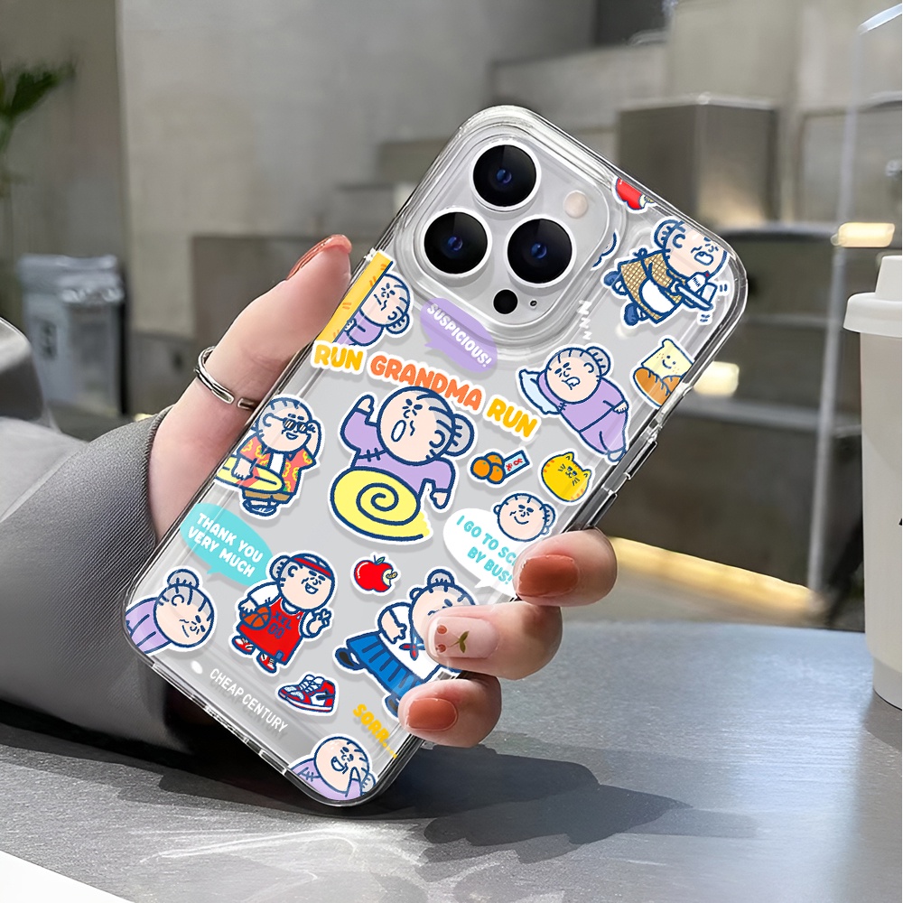 Ốp Điện Thoại Trong Suốt Chống Sốc In Họa Tiết Hoạt Hình Cho iphone 14 pro max 11 13 12 7 8 Plus X XR XSMax