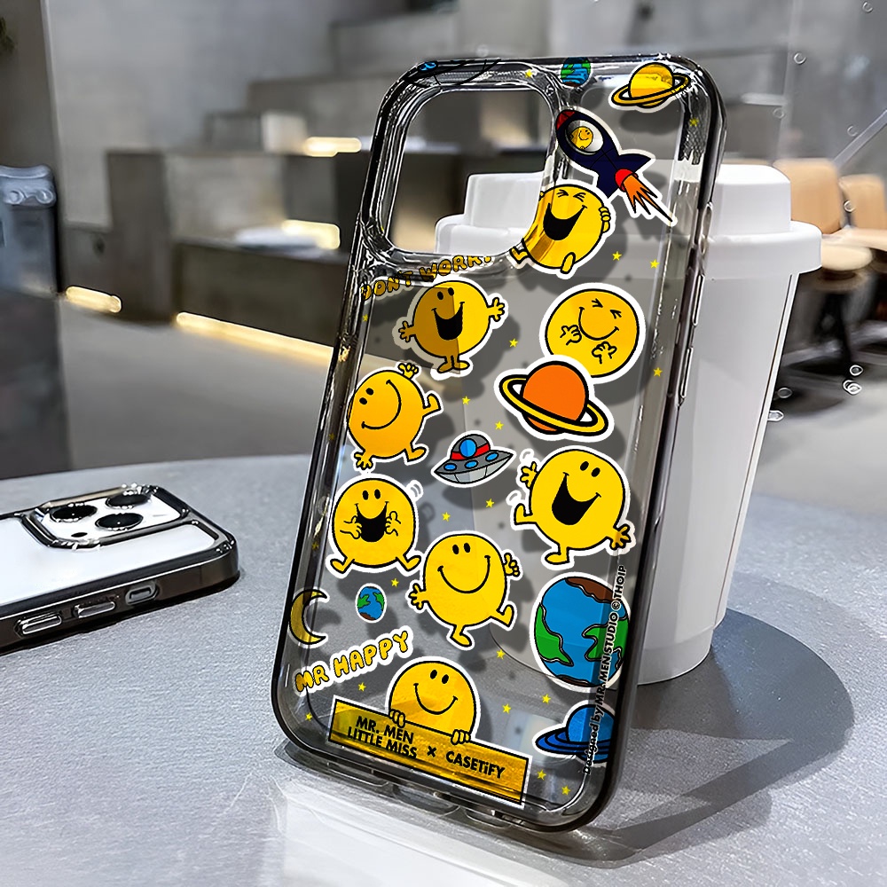 Ốp Điện Thoại Trong Suốt Chống Sốc In Hình Mặt Cười Cho iphone 14 pro max 11 13 12 7 8 Plus X XR XSMax