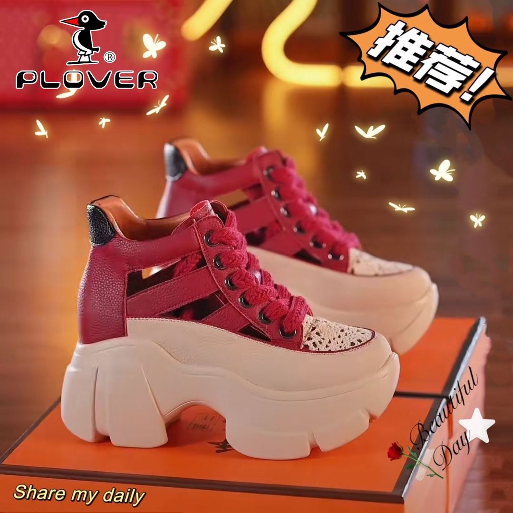 Giày Sandal Đế Dày Đục Lỗ Thoáng Khí Dễ Phối Đồ Cho Nữ