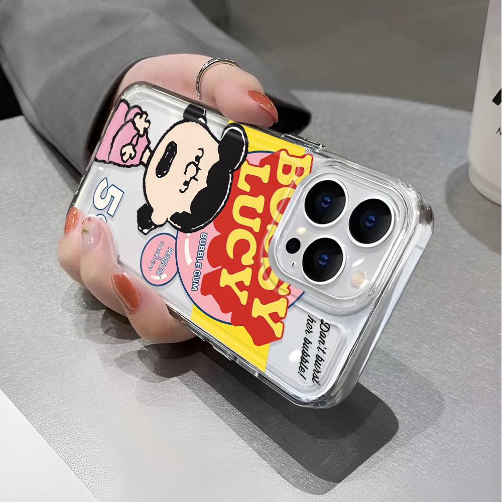 Ốp Điện Thoại Trong Suốt Chống Sốc Hình Cô Gái Cho iphone 14 pro max 11 13 12 7 8 Plus X XR XSMax