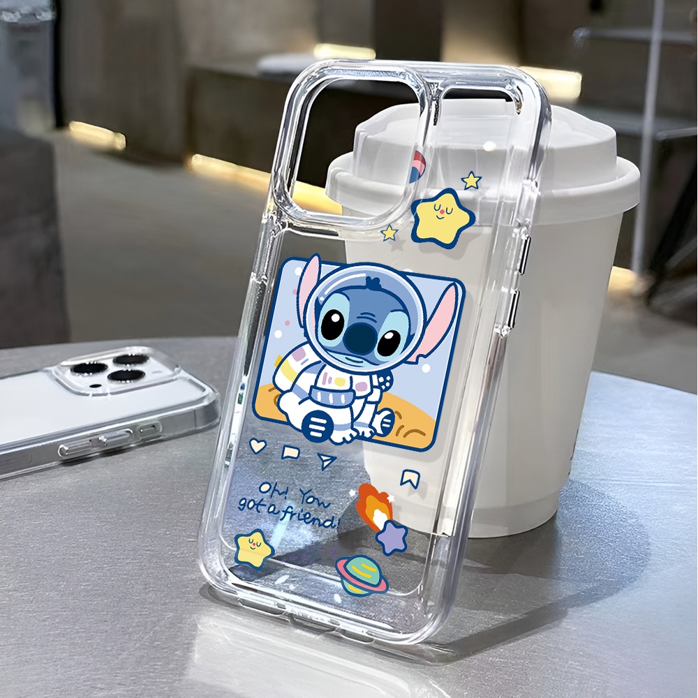 Ốp Điện Thoại Trong Suốt Chống Sốc In Hình Phi Hành Gia Cho iphone 14 pro max 11 13 12 7 8 Plus X XR XSMax