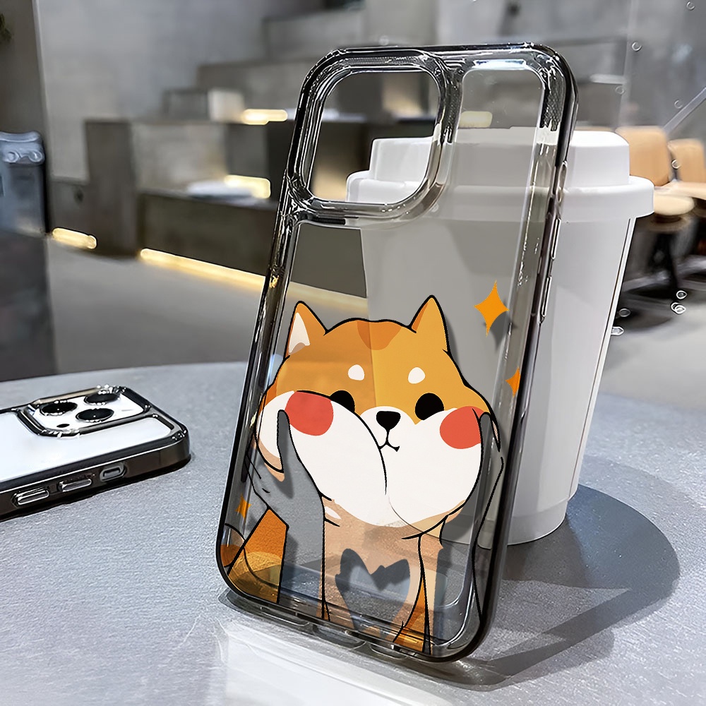 Ốp Điện Thoại Trong Suốt Chống Sốc In Hình Mèo Cho iphone 14 pro max 11 13 12 7 8 Plus X XR XSMax