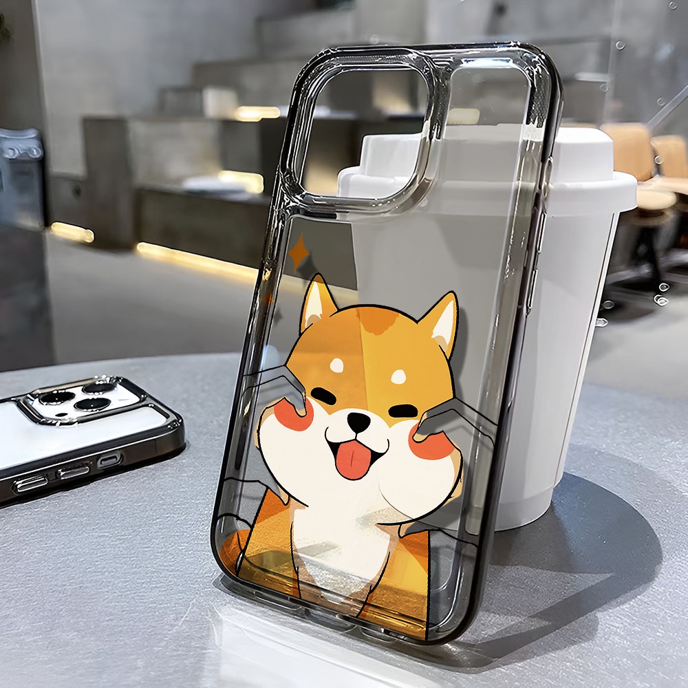 Ốp Điện Thoại Trong Suốt Chống Sốc In Hình Chú Chó Cho iphone 14 pro max 11 13 12 7 8 Plus X XR XSMax