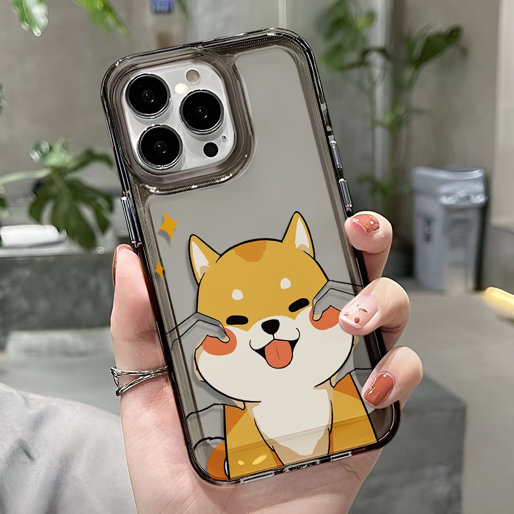 Ốp Điện Thoại Trong Suốt Chống Sốc In Hình Chú Chó Cho iphone 14 pro max 11 13 12 7 8 Plus X XR XSMax