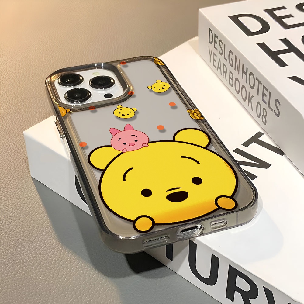 Ốp Điện Thoại Trong Suốt Họa Tiết Hoạt Hình Winnie the Pooh Chống Sốc Cho iphone 14 pro max 11 13 12 7 8 Plus X XR XSMax