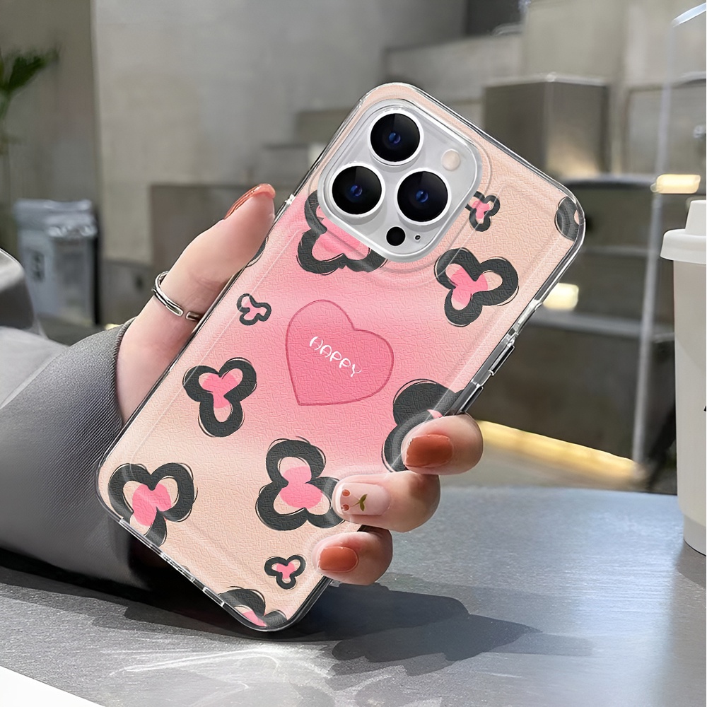 Ốp Điện Thoại Trong Suốt Chống Sốc In Hình Hoa Hồng Cho iphone 14 pro max 11 13 12 7 8 Plus X XR XSMax