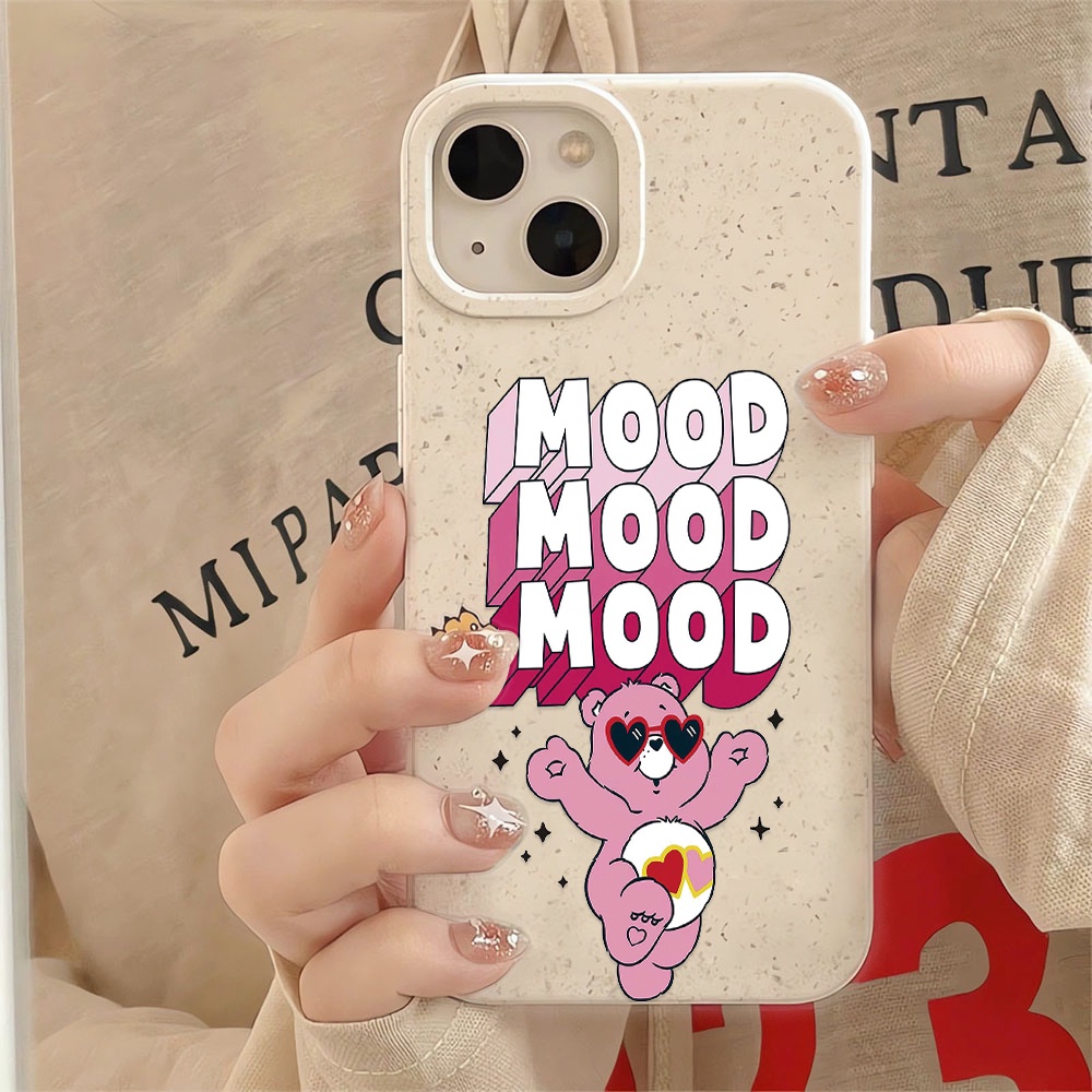 Ốp Điện Thoại Chống Sốc In Hình Gấu Hoạt Hình Màu Trắng Cho iphone 14 pro max 11 13 12 7 8 Plus X XR XSMax