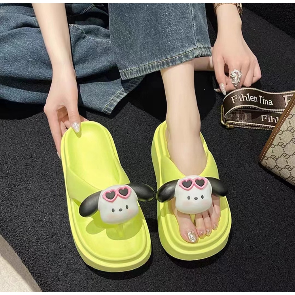 Dép Quai Ngang Đế Dày Kiểu Dáng Dễ Thương Thời Trang Mùa Hè