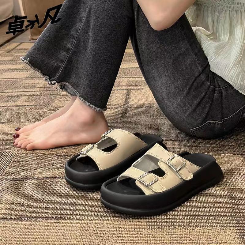 Dép dày-soled sandals nữ thời trang thoải mái