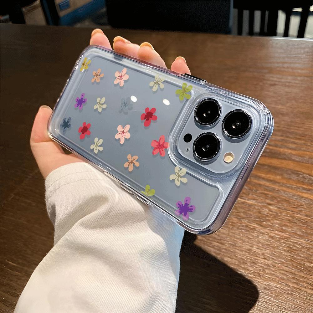 Ốp Điện Thoại Trong Suốt Hình Bông Hoa Cho iphone 14promax 13 12 11 7Plus 7 8 Plus X XR XSMax