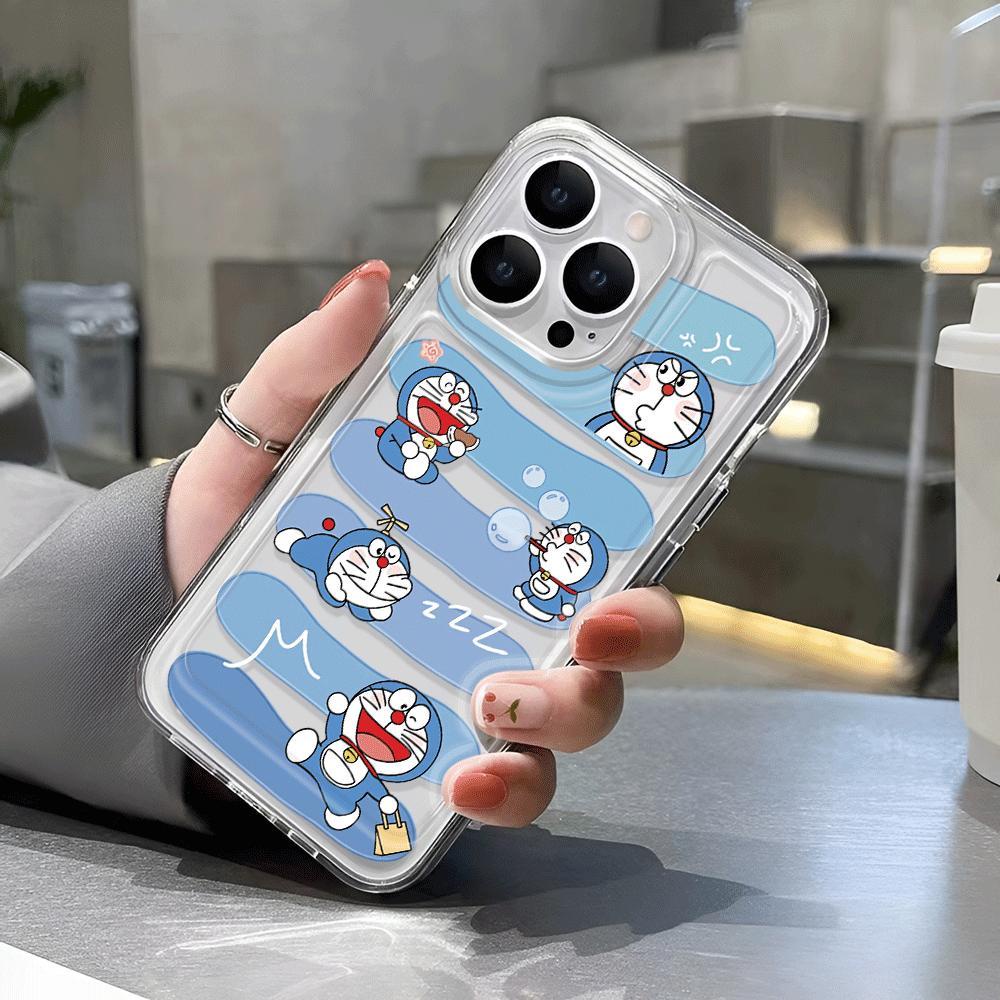 Ốp Điện Thoại Trong Suốt Họa Tiết Hoạt Hình Doremon / Đám Mây Cho iphone 14 pro max 11 13 12 7Plus 7 8 X XR XSMax
